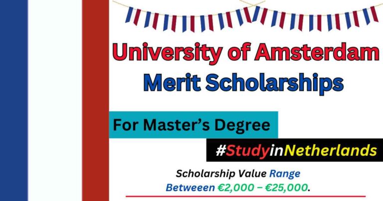 University Of Amsterdam Merit Scholarships 2024 768x403 